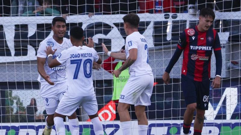 Nyíregyházán Evangelou különösen érzékenyen reagált a ZTE FC brazil játékosainak gólörömére.