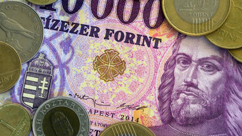 Álmában megerősödött a forint.